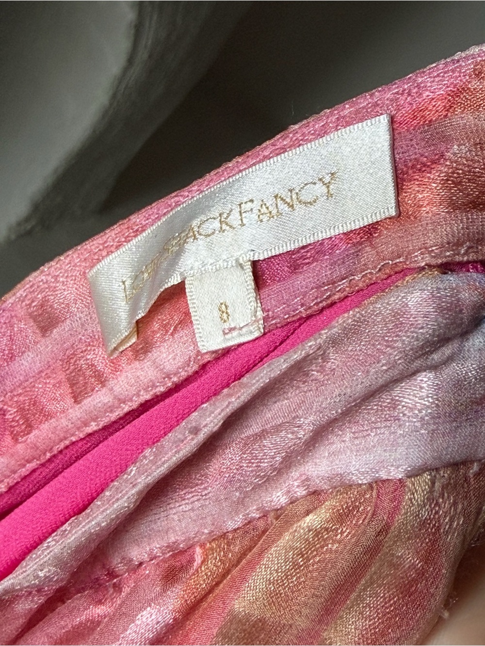 SET of loveshackfancy silk Willow top and Alex midi skirt size small - Picture 13 of 16